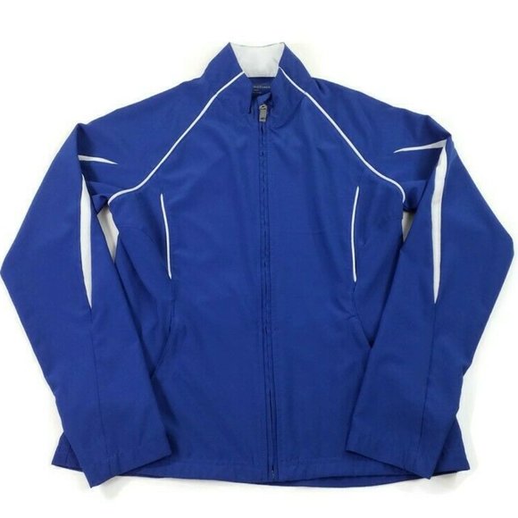 Nordic Track Blue Softshell Long Sleeve Full Zip Jacket Womens Size Medium - Picture 6 of 12